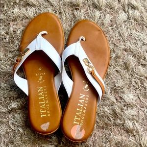 Italian Shoemaker White Summer Sandals